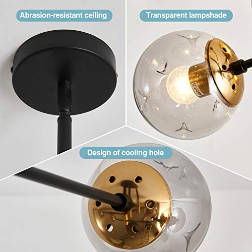 SZXYKEJI 12-Light Glass Chandelier,Large Chandeliers for High Ceilings, Rustic Ceiling Lighting Fixture Pendent Light for Kitchen Dining Room Living Room Bedroom Office (Black). SZXYKEJI 12-Light Glass Chandelier,Large Chandeliers for High Ceilings, Rustic Ceiling Lighting Fixture Pendent Light for Kitchen Dining Room Living Room Bedroom Office (Black).